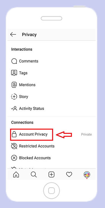 حریم خصوصی اینستاگرام