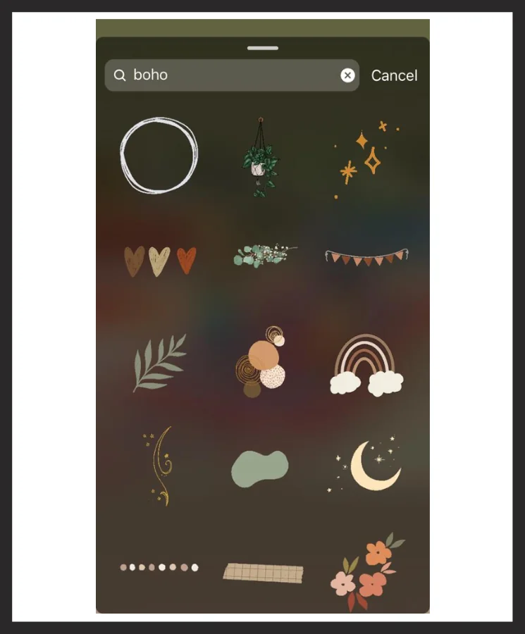 گیف مینیمال boho