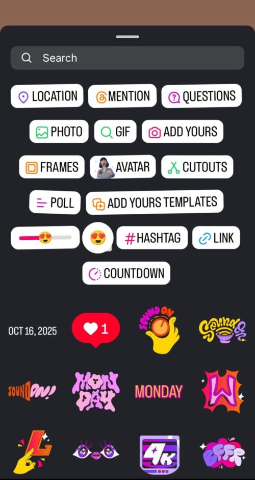 ابزارهای تعاملی استوری