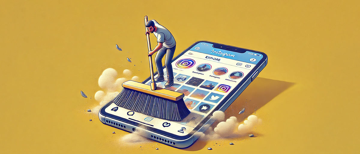 آموزش تصویری پاک کردن اکسپلور اینستاگرام