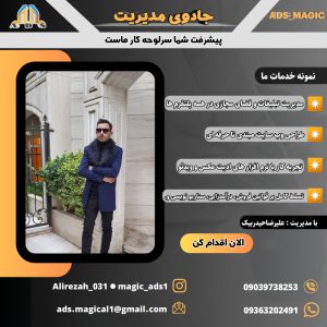 نمونه کار ادمین علیرضاحیدربیک