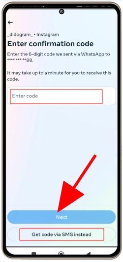 فعال سازی تایید دو مرحله ای اینستاگرام با sms