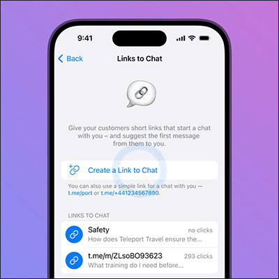 لینک به چت (Links to chat)