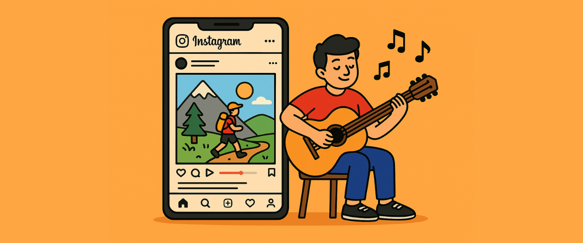 افزودن موزیک به پست اینستاگرام