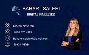 نمونه کار ادمین بهار صالحی